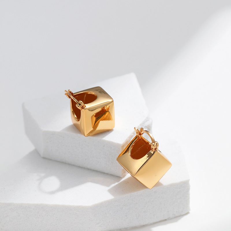 French Retro Geometric Ear Clip