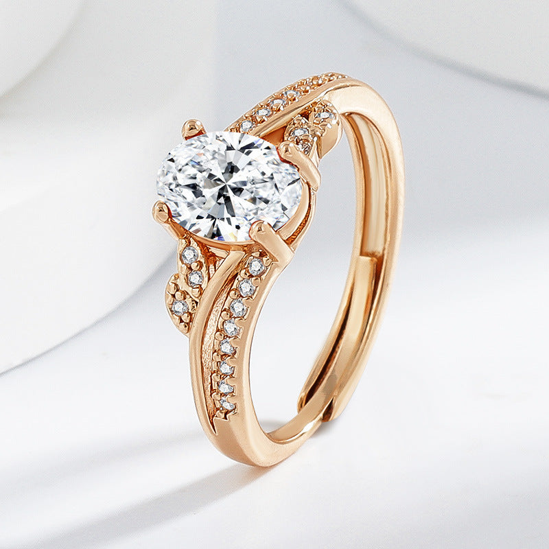 Garnet Oval Multi-Colored Gemstone Ring for Women