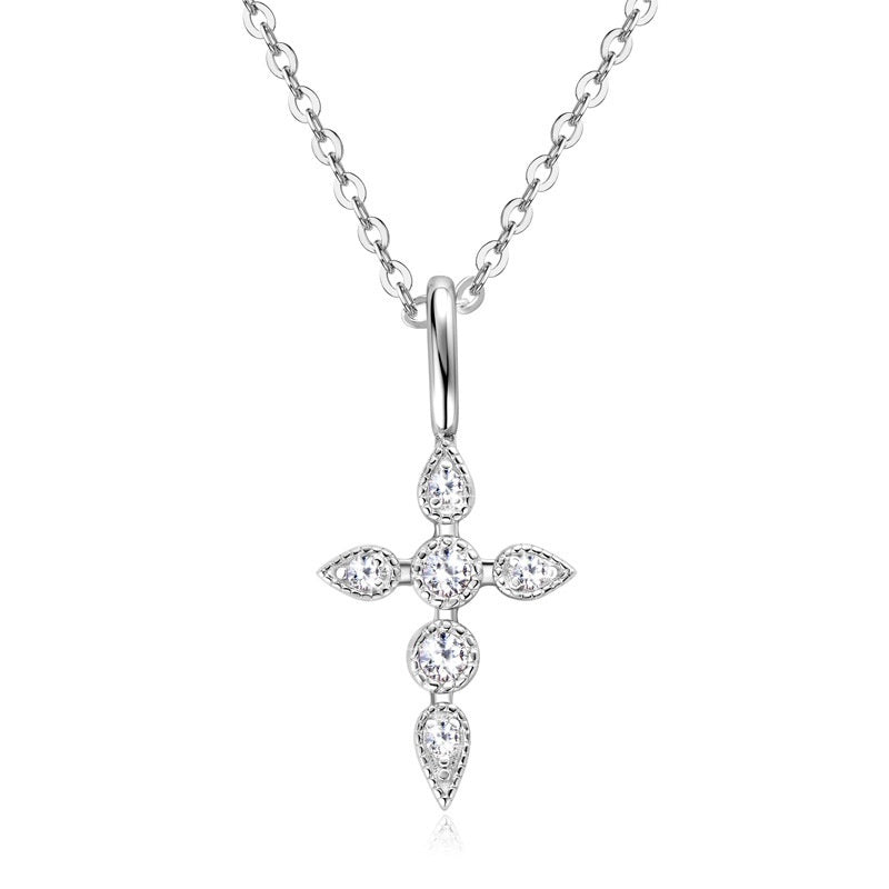 Cross Diamond Necklace For Women