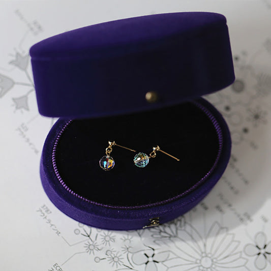 S925 Sterling Silver Gold-Plated Simple Ball Stud Earrings
