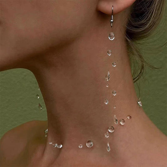 Minimalist Transparent Crystal Jewelry – Cool & Elegant Style