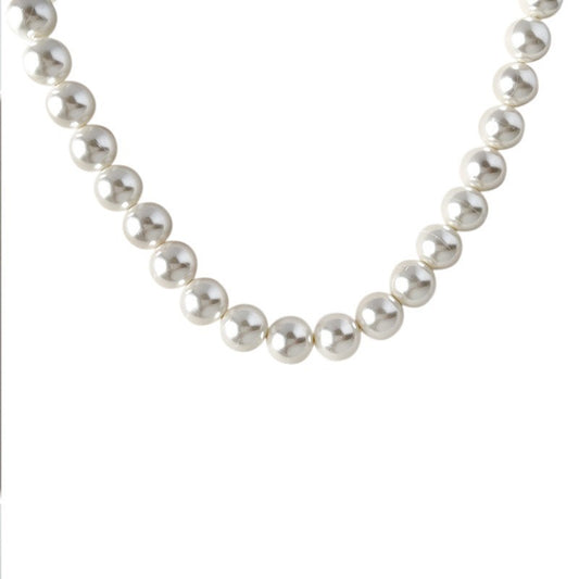 Handmade Round White All-Matching Necklace – Four Seasons Style