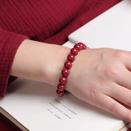 Cinnabar Double Pixiu Bracelet