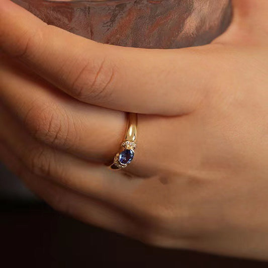 Light Luxury Retro Oil Painting Color Ring