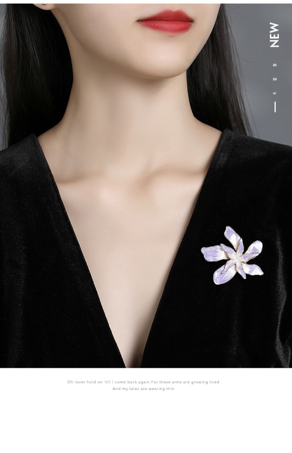 Purple Gradient Flower Brooch – Elegant Bloom for Everyday Beauty