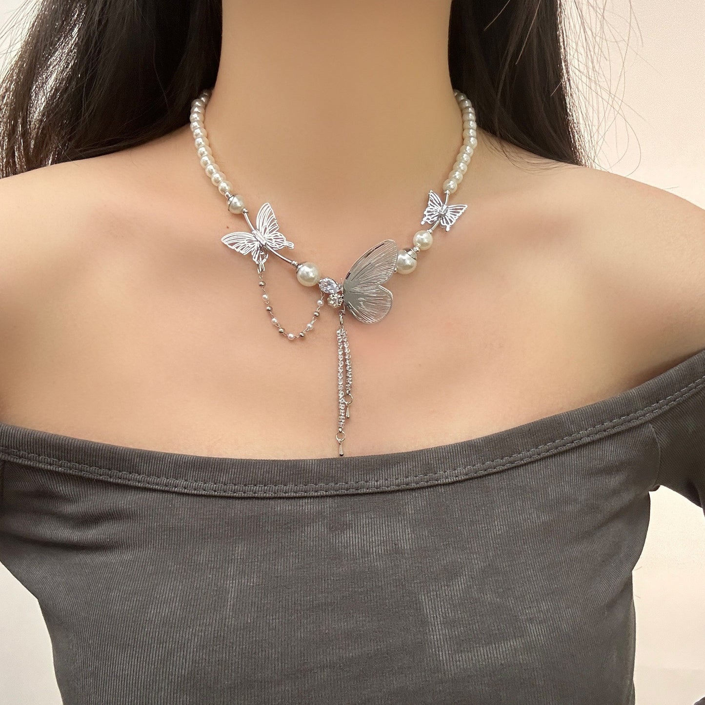 Design Fashion Stitching Tassel Necklace For Women