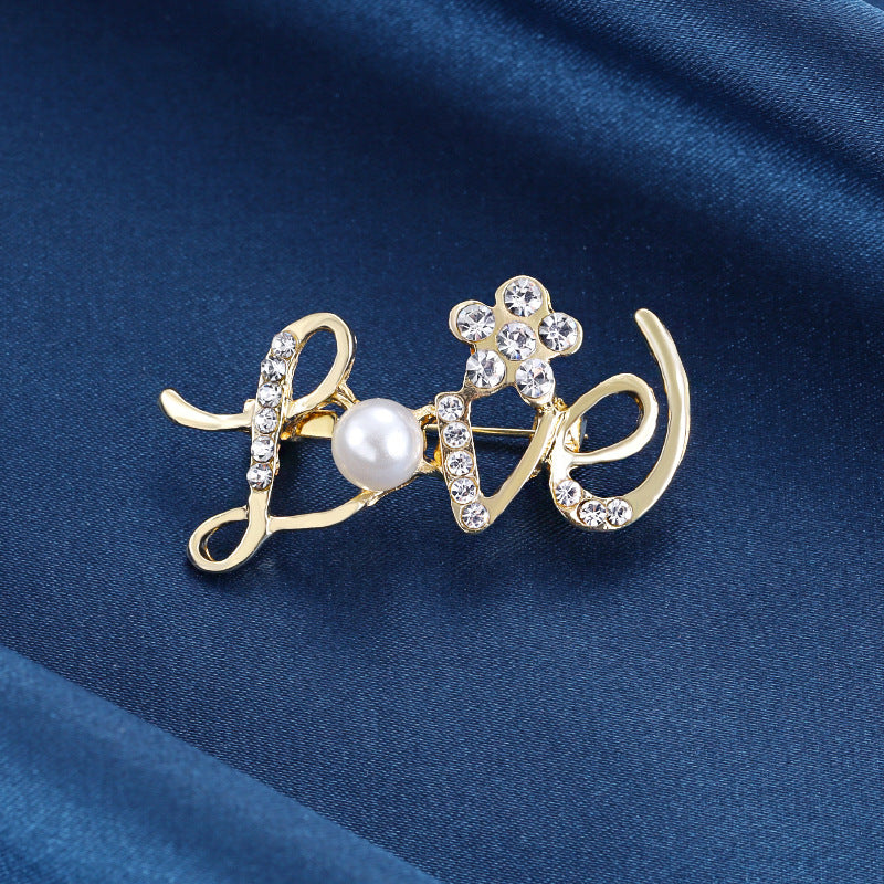 Crown Pearl Rhinestone Brooch – Classic Elegance with a Regal Touch