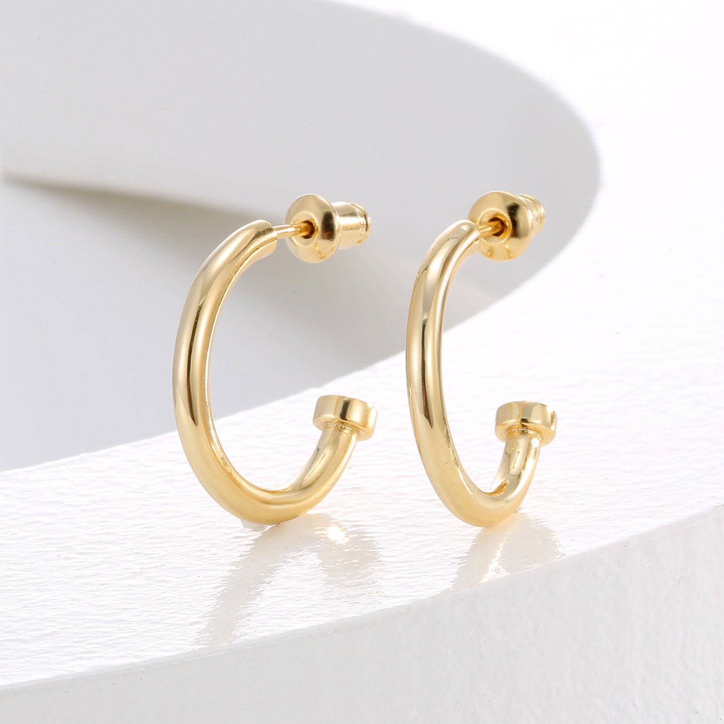 Golden Wheat Hoop Earrings – Unique Design Niche Fashion Jewelry